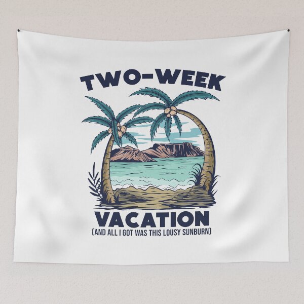 Item preview, Retro Styled Funny Summer Two Week Vacation Design designed and sold by wingstar.