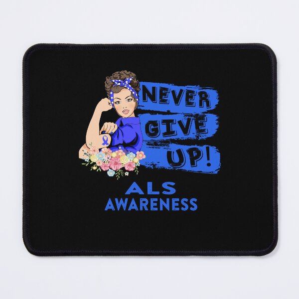 Item preview, ALS Warrior - Never Give Up! - Support ALS Warrior Gifts designed and sold by whlrcheryl.