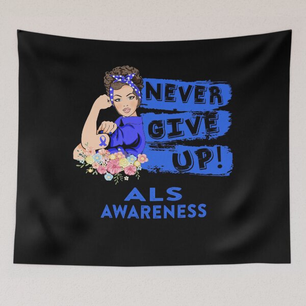 Item preview, ALS Warrior - Never Give Up! - Support ALS Warrior Gifts designed and sold by whlrcheryl.