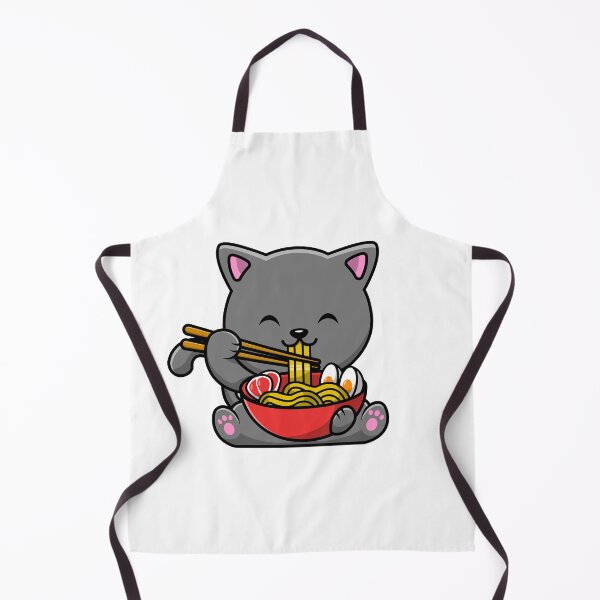 Item preview, Peach and Goma Mochi Cat Eating Ramen designed and sold by Stevenobinsun.