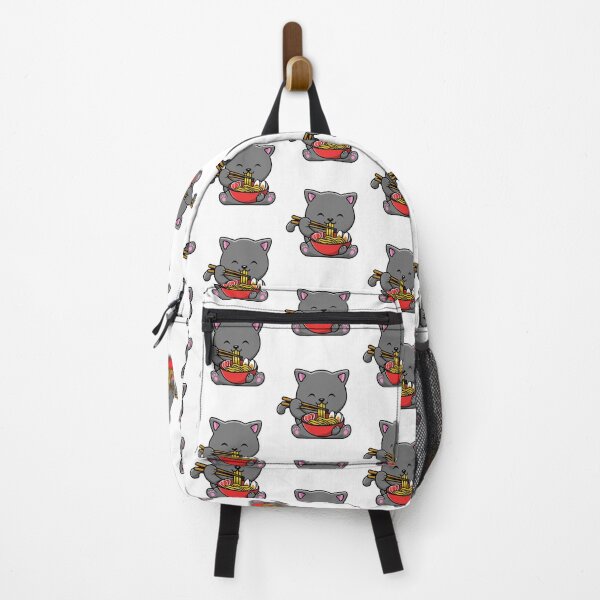 Item preview, Peach and Goma Mochi Cat Eating Ramen designed and sold by Stevenobinsun.