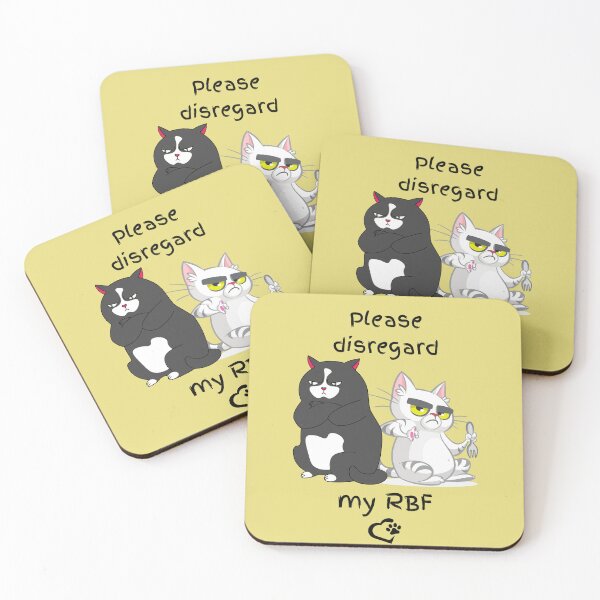 Item preview, Please disregard my RBF - cats designed and sold by Edenglow Prints & Peculiars.