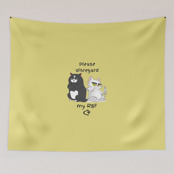Item preview, Please disregard my RBF - cats designed and sold by Edenglow Prints & Peculiars.