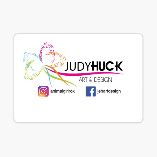 Judy Huck Art & Design Logo Sticker