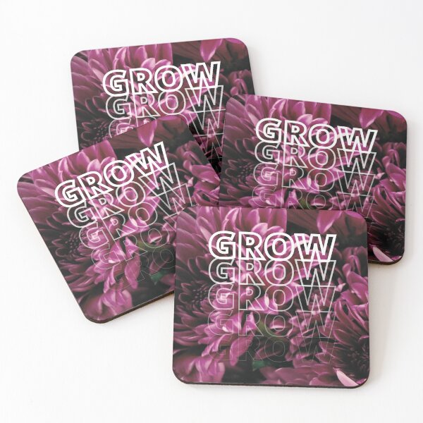 Item preview, GROW (above) - Frilly Purple Flowers designed and sold by AliceSLee.