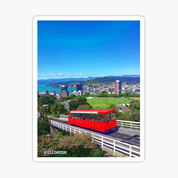 "Wellington New Zealand City" Sticker for Sale by PostersStickers Redbubble