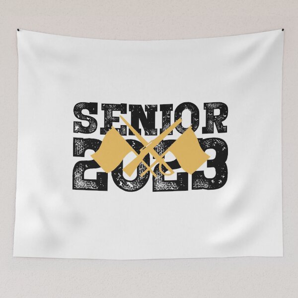Item preview, Class of 2023 - Color Guard Flag/Rifle/Sabre - Black/Yellow designed and sold by BandMomDesigns.
