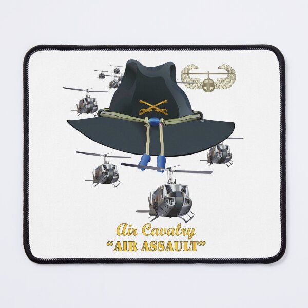 Item preview, Army - Cavalry Hat - Air Assault  w Br w AA Badge  w Slicks designed and sold by Military Insignia Products.