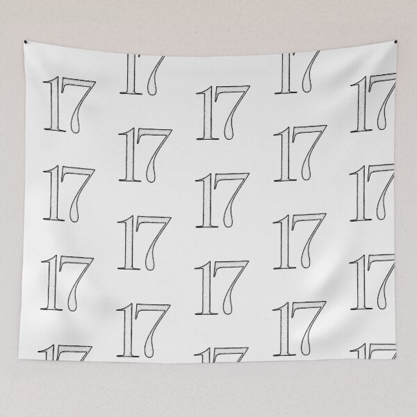 Item preview, Dotart/Dotwork illustration of Number 17 designed and sold by MagnetitaBySil.