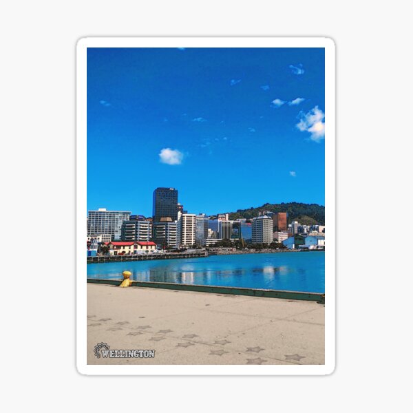 "Wellington New Zealand City" Sticker for Sale by PostersStickers