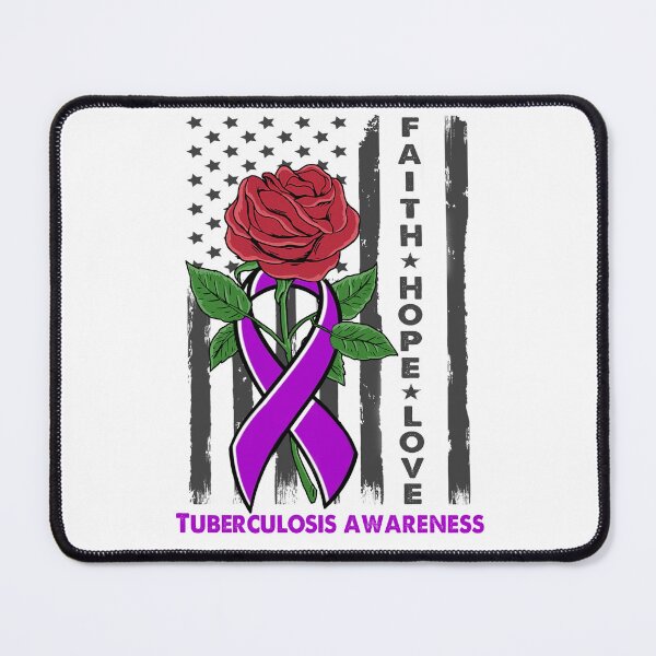Item preview, Faith Hope Love Tuberculosis Awareness American Flag designed and sold by Kohend.