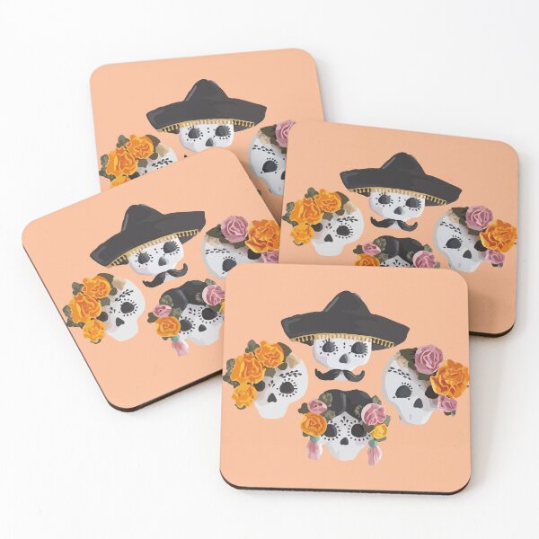 Item preview, Charro mexican kawaii cute sugar skull mexican style marigold cempasúchil designed and sold by T-Mex.
