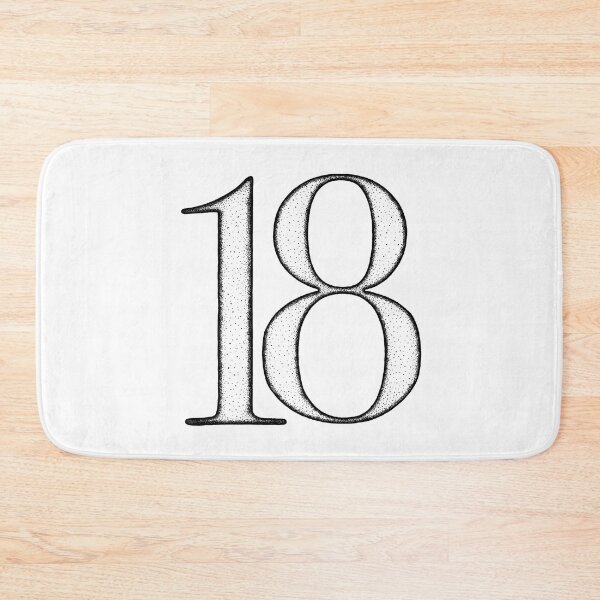 Item preview, Dotart/Dotwork illustration of Number 18 designed and sold by MagnetitaBySil.
