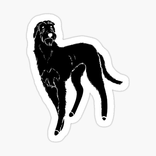 Item preview, Sophisticated Scottish Deerhound designed and sold by EvLArt.