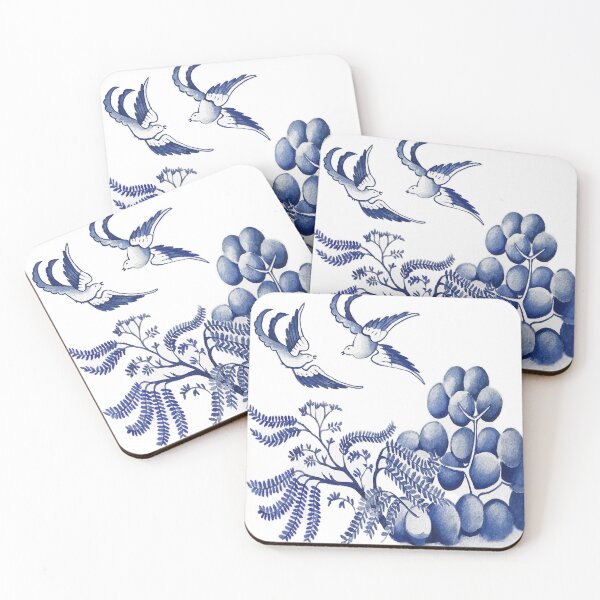 Item preview, Blue Willow Watercolor designed and sold by KimberlyShawArt.