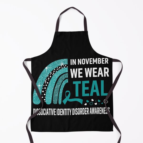Item preview, Rainbow In November We Wear Teal Dissociative Identity Disorder Awareness designed and sold by Mnrshirley.