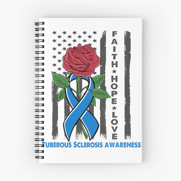 Item preview, Faith Hope Love Tuberous Sclerosis Awareness American Flag designed and sold by Kohend.