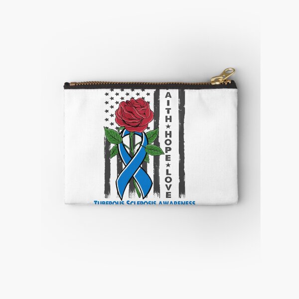 Item preview, Faith Hope Love Tuberous Sclerosis Awareness American Flag designed and sold by Kohend.