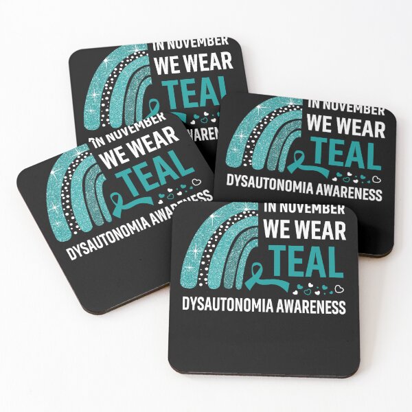 Item preview, Rainbow In November We Wear Teal Dysautonomia Awareness designed and sold by Mnrshirley.
