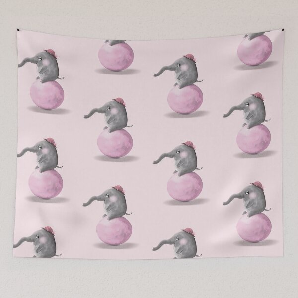 Item preview, Nursery wall decor elephant designed and sold by Fundartcreative.