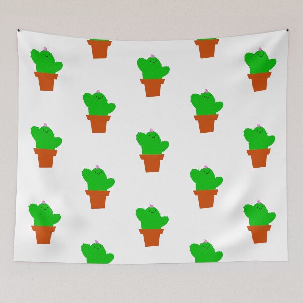 Aperçu de l'œuvre Cactus de dessin animé mignon dans un pot créée et vendue par crispysofa.