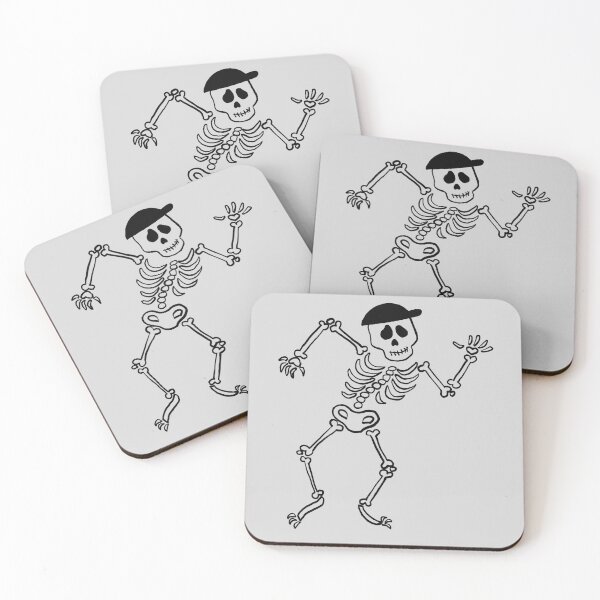 Item preview, Dancing Skeleton with a Baseball Cap designed and sold by Pink Ribbon.