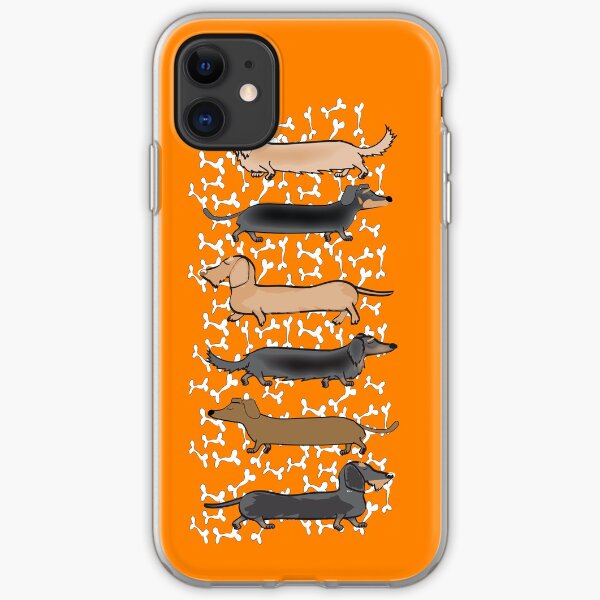 March of the Dachshunds iPhone Soft Case