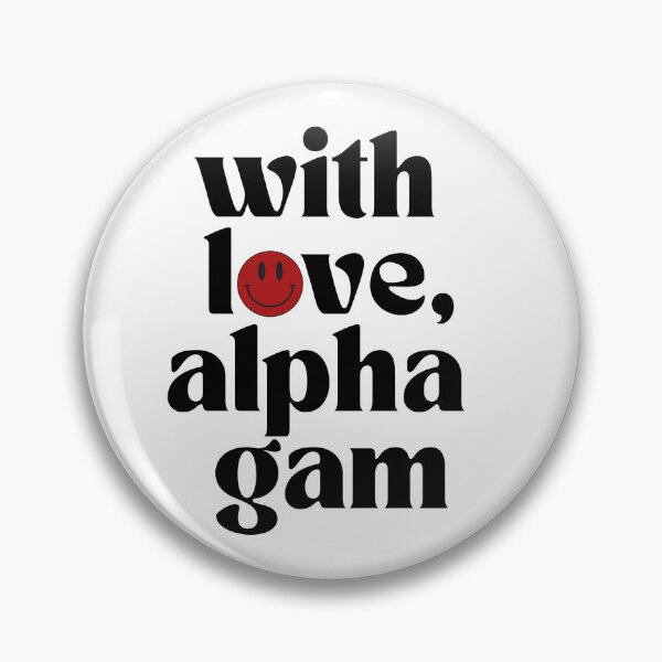Item preview, With Love Alpha Gam designed and sold by Hebrew Stickers.