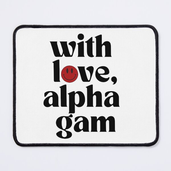 Item preview, With Love Alpha Gam designed and sold by Hebrew Stickers.