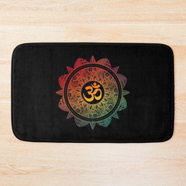 Item preview, Om symbol mandala gayatri mantra colorful designed and sold by Milamara.