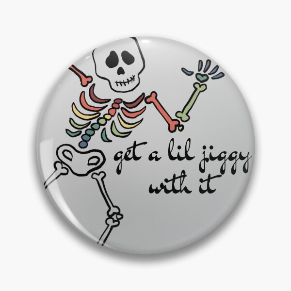 Item preview, get a lil jiggy with it rainbow skeleton designed and sold by Pink Ribbon.
