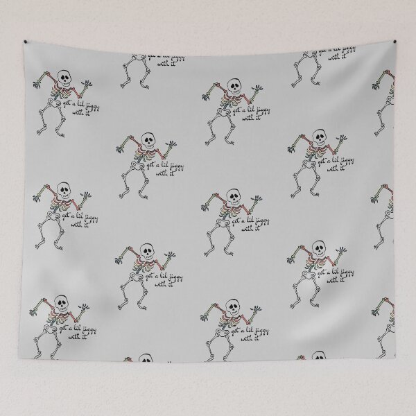 Item preview, get a lil jiggy with it rainbow skeleton designed and sold by Pink Ribbon.