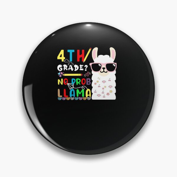 Item preview, 4th grade is no prob llama- 4th grade back to school llama designed and sold by POPLIN ⭐ ⭐ ⭐ ⭐ ⭐.