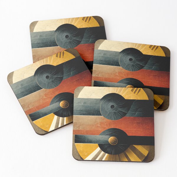 Item preview, Vinyl Record Abstract Art Deco designed and sold by ArtDecoGecko.