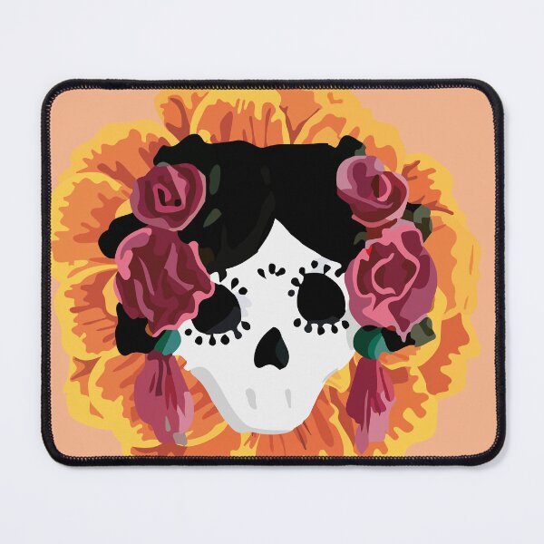 Item preview, Catrina frida mexican kawaii cute sugar skull mexican style mexican flower marigold skeleton designed and sold by T-Mex.