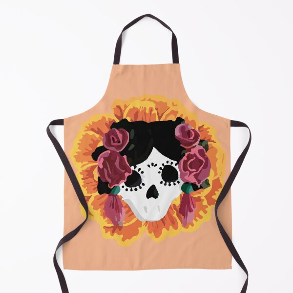 Item preview, Catrina frida mexican kawaii cute sugar skull mexican style mexican flower marigold skeleton designed and sold by T-Mex.