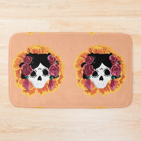 Item preview, Catrina frida mexican kawaii cute sugar skull mexican style mexican flower marigold skeleton designed and sold by T-Mex.