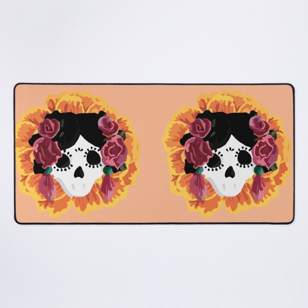 Item preview, Catrina frida mexican kawaii cute sugar skull mexican style mexican flower marigold skeleton designed and sold by T-Mex.