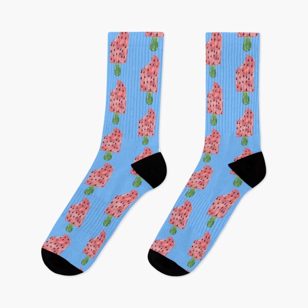 Item preview, Pink Watermelon With Blue Background  designed and sold by missmann.
