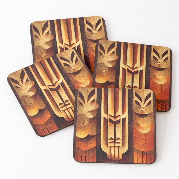 Item preview, Tiki Art Deco designed and sold by ArtDecoGecko.