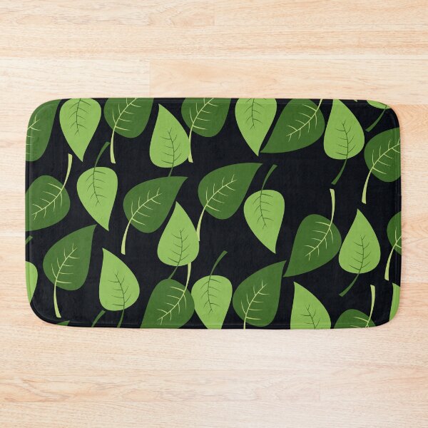 Item preview, Green Leaves, Floral Pattern, Dark Background designed and sold by Clothingspot.