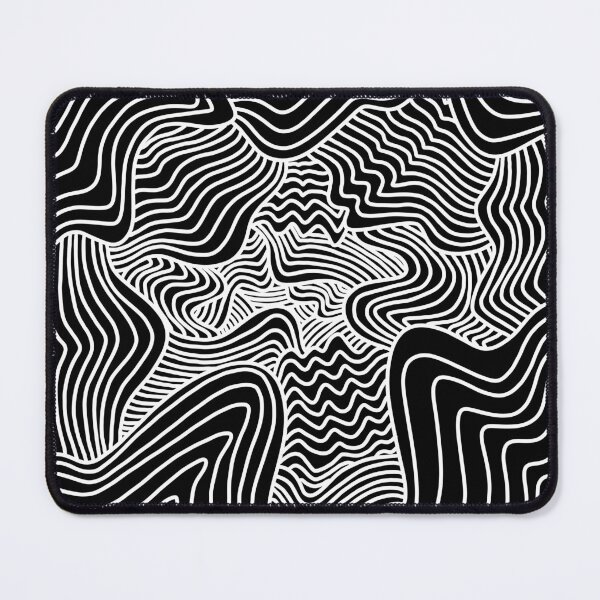 Item preview, Black and white line illustration pattern. Quicksand. designed and sold by MagnetitaBySil.