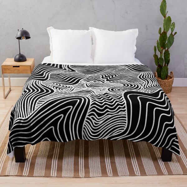 Item preview, Black and white line illustration pattern. Quicksand. designed and sold by MagnetitaBySil.