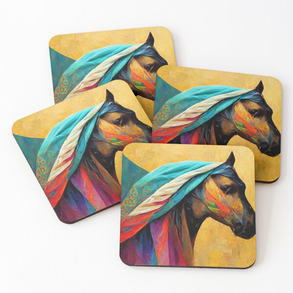 Item preview, Coloured Horse Portrait  designed and sold by Sophos-AI-Art.