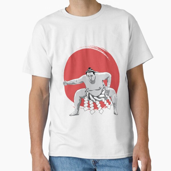Item preview, Japanese sumo wrestler in Tokyo tshirt etc designed and sold by ladybugjapan.