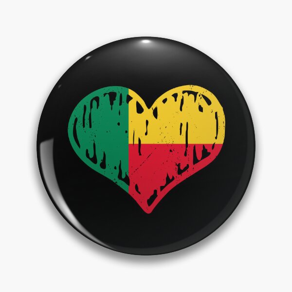 Item preview, Benin Flag Heart Love designed and sold by rafaeltto.