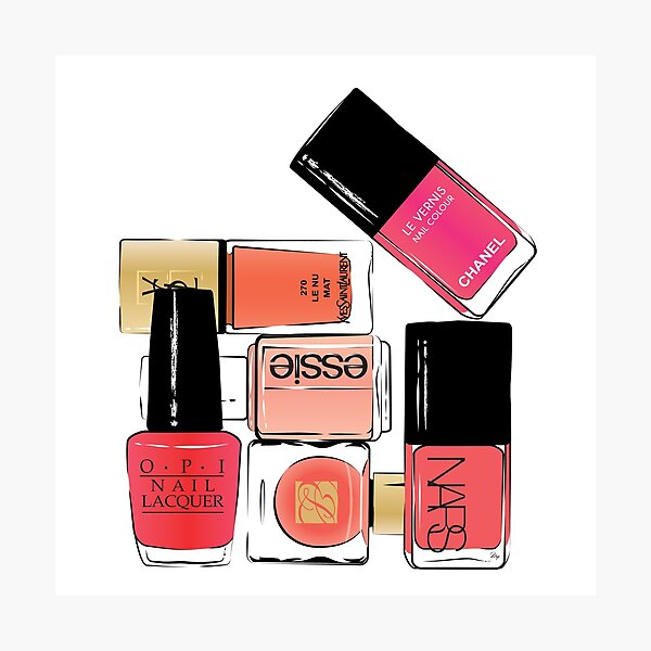 Nail Polish Beauty illustration Photographic Print
