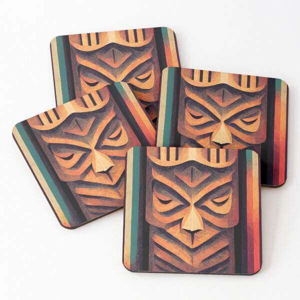 Item preview, Tiki Art Deco designed and sold by ArtDecoGecko.