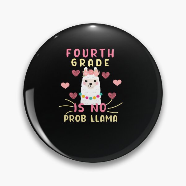 Item preview, 4th grade is no prob llama- 4th grade back to school llama designed and sold by POPLIN ⭐ ⭐ ⭐ ⭐ ⭐.