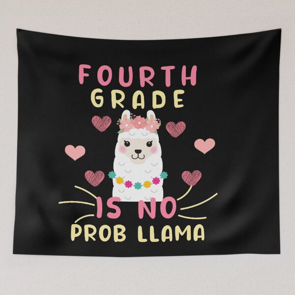 Item preview, 4th grade is no prob llama- 4th grade back to school llama designed and sold by POPLIN ⭐ ⭐ ⭐ ⭐ ⭐.